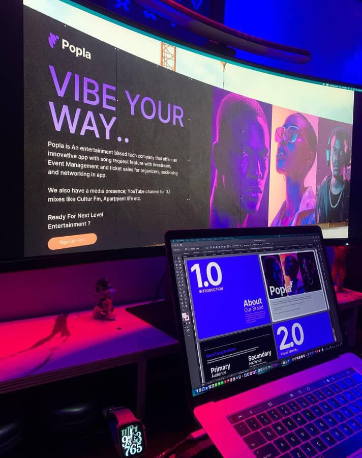 UI UX Projects UI for an entertainment based tech company